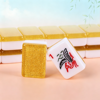 Fichas de Mahjong Americanas de Acrílico al por Mayor, de Alta Calidad, con Puntuación Manual, Cristal, Compatibles con Cajas de Cartón DIY, Suministro Directo de Fábrica