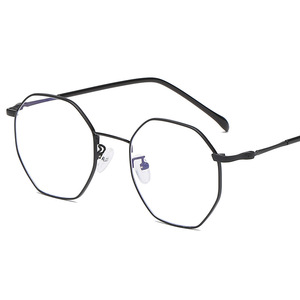 Octagonal Metal <b>Eyeglasses</b> <b>Frame</b> Full Rim Anti Blue Light Computer Glasses Unisex Lightweight Model 28034 - Product Image 5