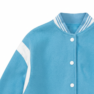 เสื้อแจ็คเก็ตวาร์ซิตี้แบบกำหนดเองสำหรับผู้ชาย ทำจากผ้าเมลตันวูล - Product Image 1