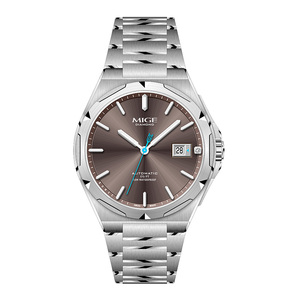 Montres mécaniques automatiques pour hommes en acier inoxydable lumineuses, simples et personnalisées - Product Image 2