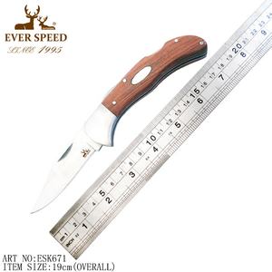 Hoja de acero inoxidable plegable para acampar, bolsillo de madera, cuchillo táctico, herramienta de supervivencia, cuchillos, herramientas - Product Image 1