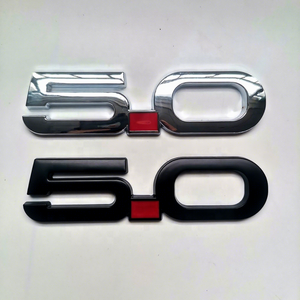 Autocollants en métal 5.0, emblèmes, badges, autocollants 3D personnalisés, autocollants de logo autocollants pour <span class=keywords><strong>Mustang</strong></span>, design élégant - Product Image 1