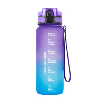 Bouteille d'eau de sport en plastique Tritan sans BPA de 22 oz avec couvercle à ouverture rapide, bouteille d'eau réutilisable pour les voyages, le sport et le camping