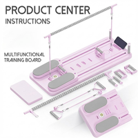 Planche de Pilates pliable multifonctionnelle réglable pour entraînement de musculation à domicile, portable, avec logo personnalisé