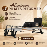 Machine de Pilates Reformer en aluminium - Équipement de fitness durable et réglable pour la maison et la salle de sport, emballage en boîte en bois, garantie de 2 ans