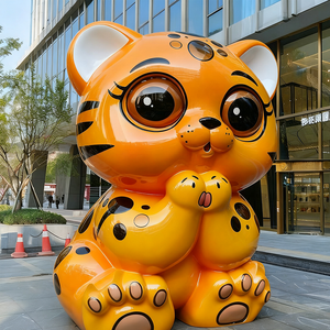 Benutzer definierte große Fiberglas-Zeichentrick figur und Tiers tatuen für die Dekoration des Einkaufs zentrums - Product Image 4