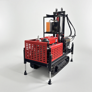 Máquina Perforadora de Agua sobre Rieles, Fabricante Profesional en China, Plataforma de Perforación sobre Orugas de 200 m con Motor Refrigerado por Agua de 22/25/35 hp - Product Image 1