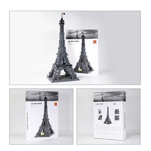 Bloques de Construcción de la Torre Eiffel Francesa, Artículos de Decoración de Escritorio de Ensamblaje de Partículas Pequeñas, Juguete Arquitectónico Famoso para Niños - Product Image 4