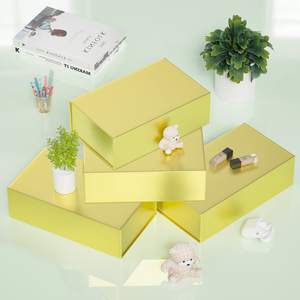 Caja personalizada reciclable OEM, caja plegable de regalo magnética de cartón de papel artístico para camisas de vestir de tela - Product Image 4