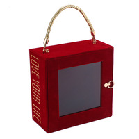 Caja de Regalo con Ventana Estilo Carpeta de Cartón Reciclable de Alta Calidad Lista para Usar de Fábrica YZ, Impresión Personalizada, Marco de Fotos Hecho a Mano