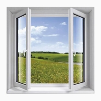 Ventanas Corredizas de PVC, Ventanas de Vinilo, Ventanas Corredizas Modernas de Doble Vidrio Aislante de UPVC