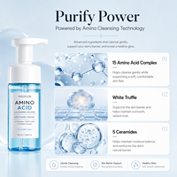 Espuma Limpiadora Facial Suave con Aminoácidos, 5 Ceramidas, Trufa Blanca y Probióticos para Todo Tipo de Piel, 100ml (OEM/ODM)