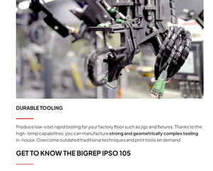 Nouvelle imprimante 3D industrielle Antinsky BigRep IPSO 105, volume d'impression 400*600*440mm, capacité de production de 105 litres, outillage de production plus fiable - Product Image 4