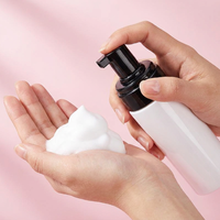 Flacon pompe mousse 50ml 100ml 120ml en PET blanc, distributeur de mousse pressurisé, mousseur portable pour nettoyant visage et démaquillant