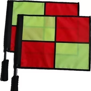 Borsa Portatile per Bandierine da Arbitro di Calcio, per Allenamento, Bandiere Quadrate Gialle e Rosse - Product Image 3
