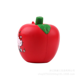 Juguete Antiestrés de Espuma PU con Forma de Manzana de Dibujos Animados, de Alta Elasticidad, para Niños de 2 a 4 Años, Unisex - Product Image 5