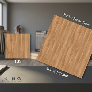 Carreaux de sol émaillés en céramique marron en bois de marque Vistaar Meilleur prix 300x300mm 12x12 30x30 40x40 16x16 400x400 Tailles - Product Image 6