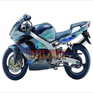 Carénages OEM pour <span class=keywords><strong>KAWASAKI</strong></span> NINJA <span class=keywords><strong>ZX</strong></span>-9R <span class=keywords><strong>ZX</strong></span> 9R <span class=keywords><strong>9</strong></span> ZX9 <span class=keywords><strong>R</strong></span> 900 CC ZX9R 02 03 49LQ.26 900CC ZX900C 2002 2003 Corps d'injection noir brillant - Product Image 1