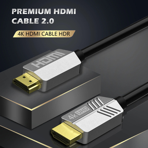 Cable <span class=keywords><strong>HDMI</strong></span> <span class=keywords><strong>4K</strong></span> de Alta Calidad, Compatible con <span class=keywords><strong>4K</strong></span> 60Hz UHD 1080P 2160P <span class=keywords><strong>Ethernet</strong></span> 3D ARC con Conector Chapado en Oro para Monitor, Computadora, PC - Product Image 2