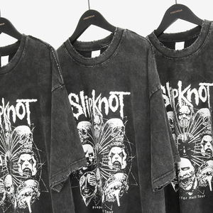 เสื้อยืดวินเทจแบบซับลิเมชั่น ซักเอนไซม์พิเศษ พิมพ์ลายแบบซีดจางตามสั่ง - Product Image 3