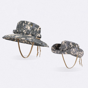 Chapeau Bob en Coton Premium Camouflage avec Protection Solaire UPF, Respirant, Sangle Mentonnière Ajustable pour Activités de Plein Air, Prêt pour Logo Personnalisé - Product Image 2