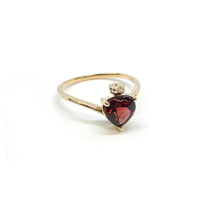 Heart Japanese Reasonable Price Solitaire Diamond Cheap Cute Heart Ring