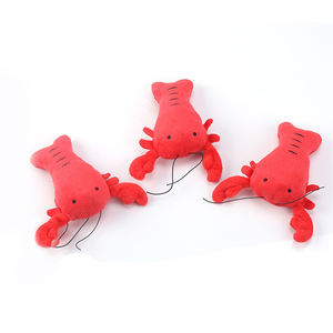 Özel köpek peluş oyuncak istakoz balık şekilli köpek Squeak Chew oyuncak - Product Image 6