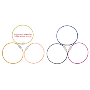 Llavero de Cable de Acero Inoxidable con Cierre de Rosca y Colores Personalizados - Product Image 1