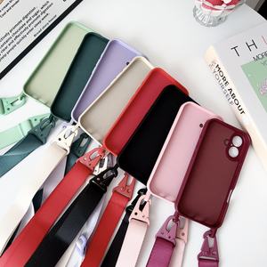 À la mode femme bandoulière lanière sangle téléphone étui pour <span class=keywords><strong>iphone</strong></span> 13 12 <span class=keywords><strong>11</strong></span> Pro Max 16 15 14 Plus pour accessoires de voyage - Product Image 5