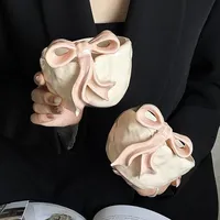 Bol à petit-déjeuner en céramique émaillée 3D exquis, style coréen, bol à yaourt et à salade de fruits, ensemble tasse à café et assiette