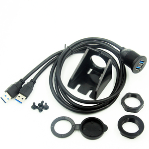 Xe bảng điều khiển kép <span class=keywords><strong>USB</strong></span> 3.0 Nam Nữ Cáp tuôn ra núi <span class=keywords><strong>USB</strong></span> ổ cắm cho xe tải biển sửa đổi - Product Image 3