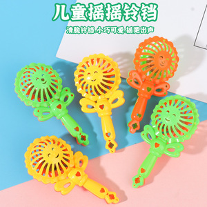 Sonajero de mano con forma de girasol, juguete para bebé, cara sonriente de plástico, 0-24 meses, educativo para la dentición - Product Image 1