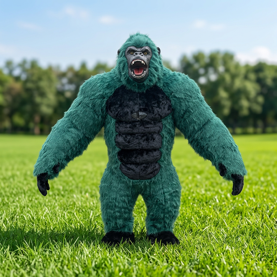 Realistic Wholesale Inflatable Mascot Gorilla Rugby Player Outdoor ...