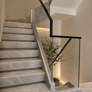 Escalera Recta de Mármol Premium para Proyecto Residencial con Material de Piedra de Alta Calidad y Diseño Refinado - Product Image 4