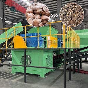 Machine à déchiqueter le plastique, le papier, les pneus, la coque de noix de coco, le carton, le métal, les légumes, le bois, les pneus usagés, la paille, la mousse, le papier froissé et le tissu - Product Image 1