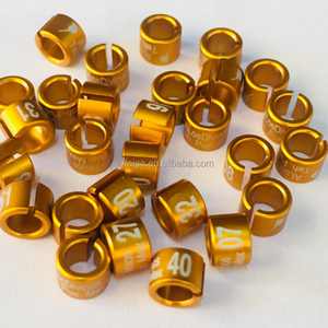 Anillo de aluminio personalizado para palomas de 12mm, accesorios de suministros para pájaros, anillos digitales para patas de loros y palomas - Product Image 5