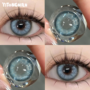Lentes de Contacto Azules Suaves Populares de Venta al por Mayor de Fábrica YI TONG NIAN en Múltiples Estilos, Contenido de Hidratación: 40% - Product Image 1