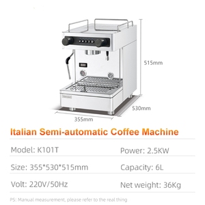 Single Commercial Espresso <b>Machine</b> Semi-automatic <b>Coffee</b> Maker K101T for for <b>Small</b> Caf Dessert Shop - Product Image 3
