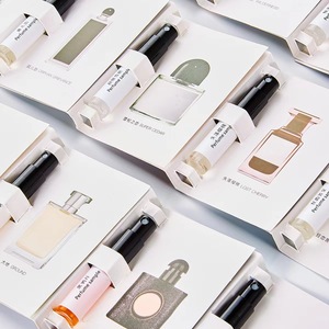Muestra de <span class=keywords><strong>Perfume</strong></span> de 3ml para Mujer y <span class=keywords><strong>Hombre</strong></span>, Fragancia Duradera, Tarjeta de Aroma, Spray Corporal, Probador con Caja de Embalaje de Superficie Mate, Botella de Vidrio - Product Image 2