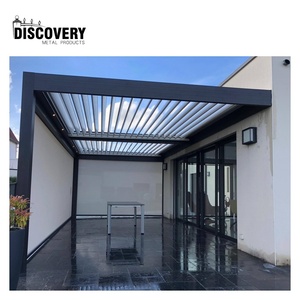 Precio barato persiana de techo Gazebos personalizado automático de Metal pérgola 6x4m al aire libre residencia de aluminio jardín pérgola - Product Image 4
