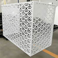 Panneau de façade en aluminium pour matériaux de construction, découpe perforée sur mesure, design moderne 3D, mur-rideau architectural extérieur