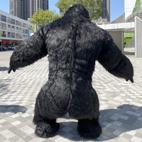 Quantité minimale de commande 1 pièces populaire adulte personnage de dessin animé exploser gonflable gorille mascotte Costume Polyester pour la fête de noël