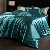 Parure de lit de luxe tissée moderne en polyester, très demandée, pour lit King et Queen, avec drap-housse et couette pour mariage