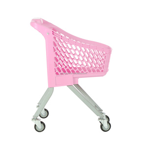 नए डिजाइन बच्चों के 4-पहिया रोलिंग किराने की खरीदारी कार्ट कपड़े प्लास्टिक बैग वाहक - Product Image 2