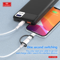 Earldom USB tipo C hembra OTG a 8 pines IOS adaptador macho convertidor de Cable de datos para iPhone iPad convertidor OTG de carga rápida