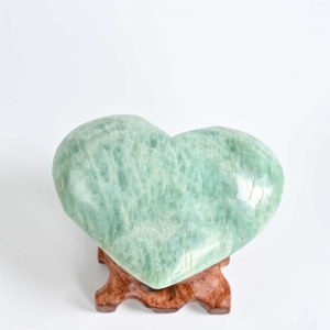 Piedra de Amazonita en Forma de Corazón, Cristal Natural Pulido de Alta Calidad al por Mayor, para Decoración del Hogar - Product Image 1