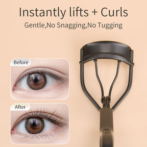 Rizador de Pestañas Portátil de Acero Inoxidable <span class=keywords><strong>Re</strong></span>-Lift Instantáneo con Almohadillas de Silicona de Repuesto MAYFARIY Negro Mate 10cm Rizador de Pestañas Natural - Product Image 3
