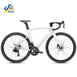 Vélo de course sur route en carbone aérodynamique léger, 24 vitesses, freins à disque électroniques, roues en aluminium 700C, FST-0008 Carbo intégré - Product Image 1