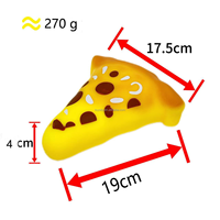 2026 Jouet anti-stress réaliste en forme de pizza géante en TPR, à effet de pop-corn, à rebond lent et à presser