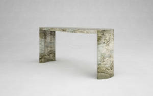 Nuovo Arrivo: Tavolo Console in Marmo Verde, Tavolino Laterale <span class=keywords><strong>per</strong></span> Divano, Tavolo d'Ingresso <span class=keywords><strong>per</strong></span> <span class=keywords><strong>Corridoio</strong></span>, <span class=keywords><strong>Arredamento</strong></span> di Lusso <span class=keywords><strong>per</strong></span> Ingresso - Product Image 4